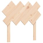 vidaXL Lit pour personne âgée et tête de lit 90x200 cm bois massif