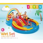 Intex Piscine gonflable Rainbow Ring Play Center 297x193x135cm 57453NP