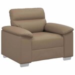 vidaXL Fauteuil cappuccino 100x81x84 cm similicuir