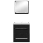 vidaXL Ensemble de mobilier de salle de bain 2 Pièces chêne artisanal