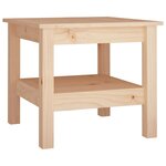 vidaXL Table basse 45x45x40 cm Bois massif de pin
