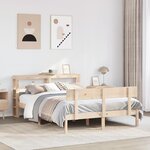 vidaXL Cadre de lit sans matelas 160x200 cm bois massif de pin