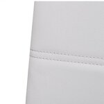 vidaXL Chaises à manger cantilever lot de 4 blanc similicuir
