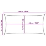 vidaXL Voile d'ombrage gris clair 5x3 m 100  polyester oxford