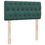 vidaXL Sommier à lattes de lit avec matelas Vert foncé 90x190 cm