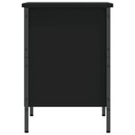 vidaXL Armoire à chaussures noir 38x35x50 cm bois d'ingénierie