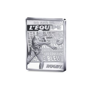 80 ANS L'ÉQUIPE - RUGBY Monnaie de 10€ Argent