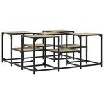 vidaXL Table basse chêne sonoma 91x91x40 cm bois d'ingénierie