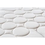 Ensemble matelas ferme + sommier 140 x 190 x 19 cm - Ressorts - 3 zones