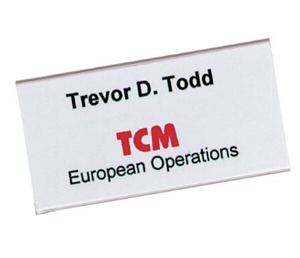 Boite de 100 Porte-badges avec Epingle 30 x 60 mm DURABLE