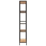 vidaXL Étagère à livres 80x30x180 cm Acier et bois d'ingénierie