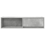 vidaXL Meuble TV gris béton 100x31x25 5 cm bois d'ingénierie
