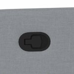 vidaXL Fauteuil de massage inclinable Gris clair Tissu