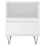 vidaXL Tables de chevet 2 Pièces blanc 40x35x50 cm bois d’ingénierie