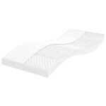 vidaXL Lit de jour avec gigogne et matelas gris foncé 90x190 cm tissu