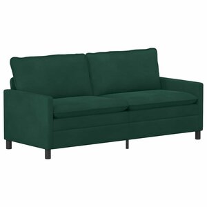 vidaXL Canapé Vert foncé 196 x 81 x 87 5 cm Velours