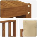 vidaXL Ensemble de canapés d'extérieur 9 pc Naturel et Beige