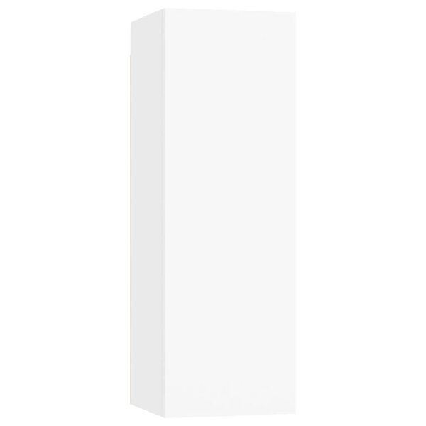 vidaXL Meuble TV Blanc 30 5x30x90 cm Bois d’ingénierie