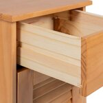 vidaXL Ensemble de mobilier de salle de bain avec tiroir 3 Pièces Marron