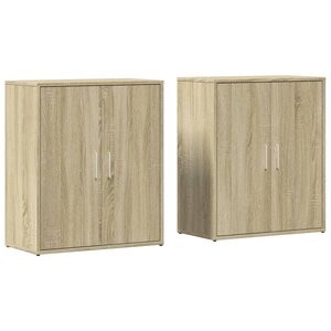 vidaXL Buffets 2 Pièces chêne sonoma 60x31x70 cm bois d'ingénierie