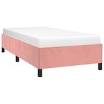 vidaXL Cadre de lit sans matelas rose 90x190 cm velours