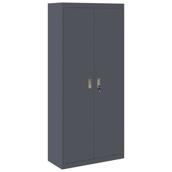 vidaXL Armoire de rangement 2 Pièces Anthracite 90 x 40 x 200 cm Acier