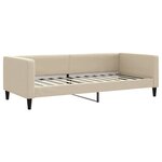 vidaXL Lit de repos sans matelas crème 90x200 cm tissu