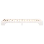 vidaXL Cadre de lit Blanc 80 x 220 cm Pin massif