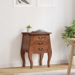 vidaXL Coffre de rangement 48 x 35 x 64 cm Bois de Mahogany Massif