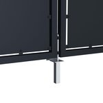 vidaXL Portail de jardin Acier 350 x 175 cm Anthracite