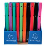 Classeur à élastiques 4 anneaux 15mm Iderama - A4, couleur aléatoire EXACOMPTA