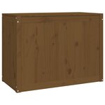 vidaXL Boîte à linge Marron miel 88 5x44x66 cm Bois massif de pin