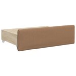 vidaXL Lit de jour avec lit gigogne et tiroirs cappuccino 90x200 cm