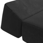 vidaXL Canapé-lit pliable Noir 60 x 70 x 41 cm Tissu