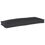 vidaXL Coussin de palette pour banc noir 110 x 40 x 8 cm en tissu Oxford