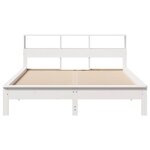 vidaXL Cadre de lit sans matelas blanc 140x200 cm bois de pin massif