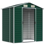 vidaXL Abri de jardin vert 191x130x198 cm acier galvanisé