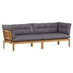vidaXL Unité du canapé en palette de jardin 2 Pièce