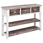 vidaXL Buffet Antique Marron 115x30x76 cm Bois