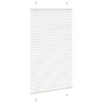 vidaXL Store plissé blanc 70x100 cm largeur du tissu 69 4 cm polyester