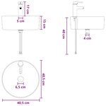 vidaXL Vanité de lavabo mural Chêne Sonoma 49 5 x 44 5 x 65 cm