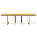 vidaXL Ensemble à dîner de jardin coussins 11 Pièces Résine tressée Beige