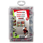 Fischer ensemble de chevilles avec vis profi-box duopower 160 pcs
