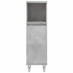 vidaXL Ensemble de meubles de salle de bain 3 Pièces gris béton