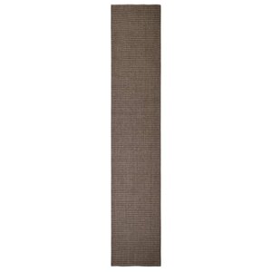 vidaXL Tapis Sisal naturel 66x350 cm Marron