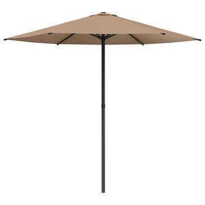 vidaXL Parasol de jardin 230 x 230 cm Polyester Rectangulaire Taupe
