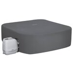 Bestway Housse Gris 230 x 230 x 71 cm PVC et POM