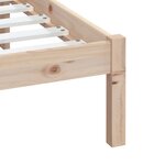 vidaXL Cadre de lit Bois de pin massif 200x200 cm