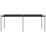 vidaXL Belvédère avec toit rétractable 600x300x233 cm Anthracite