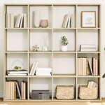 vidaXL Bibliothèque chêne sonoma 137 5x29x137 5 cm bois d'ingénierie